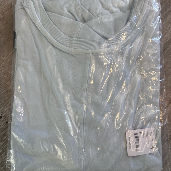 NWT Free People Hot Shot Tee Romper Boardwalk Blue Size M - Picture 5 of 6